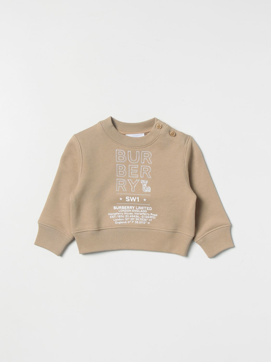 Verder litteken Staren Burberry Outlet: sweater for baby - Beige | Burberry sweater 8053820 online  on GIGLIO.COM