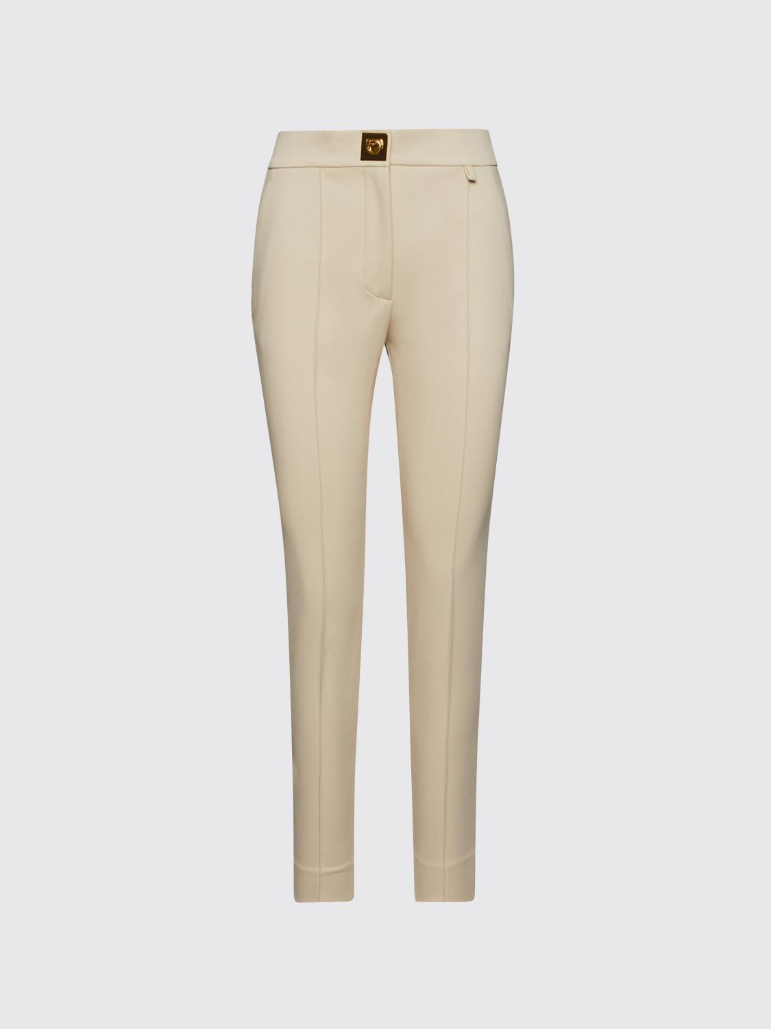 Givenchy Extra Slim Technical Fiber Pants With G Lock Buckle In Blue