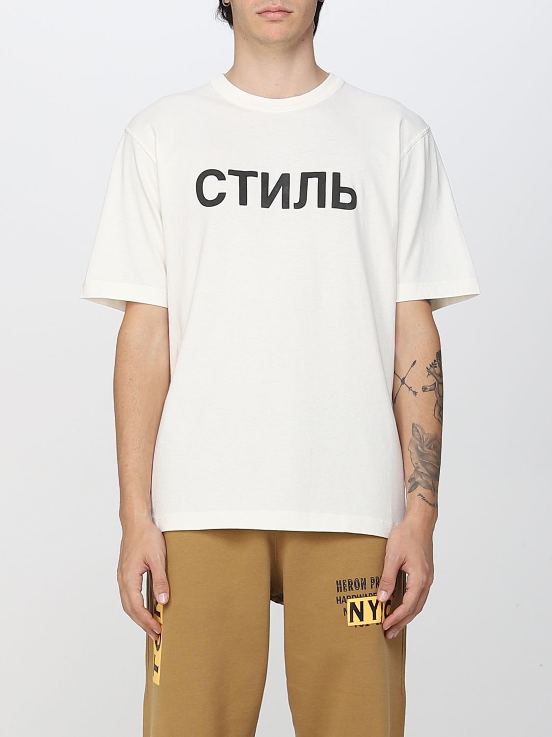 HERON PRESTON: t-shirt for man - White | Heron Preston t-shirt ...