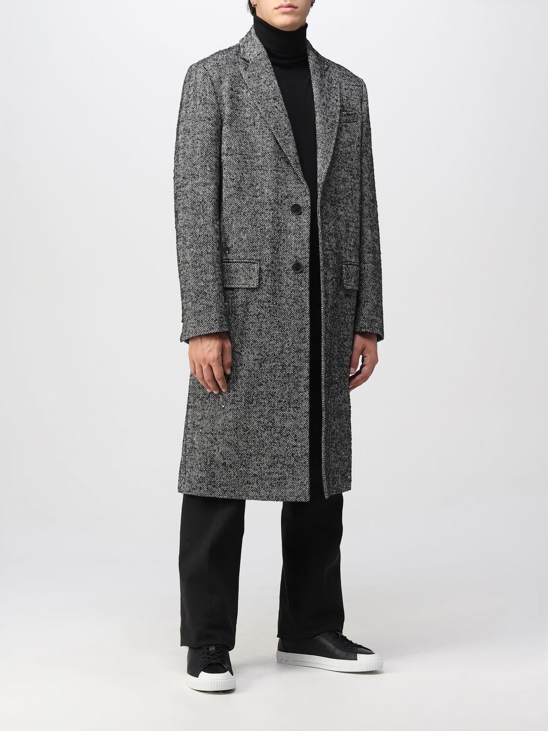 Coat Valentino: Valentino coat for men black 2