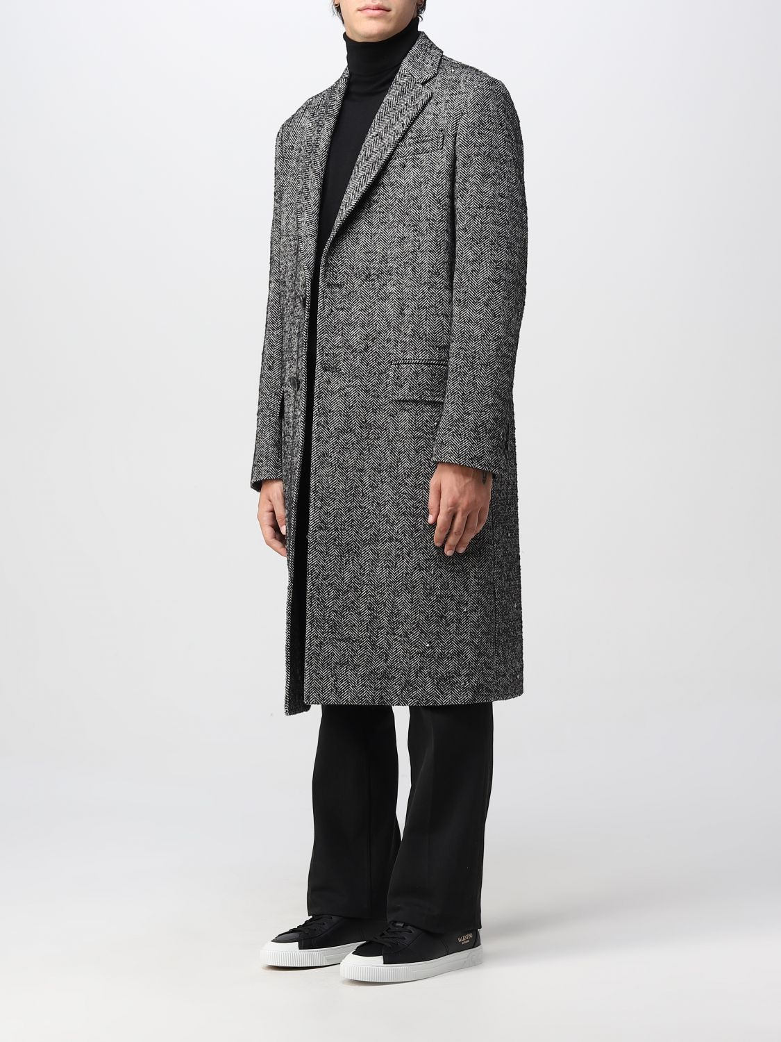 Coat Valentino: Valentino coat for men black 4