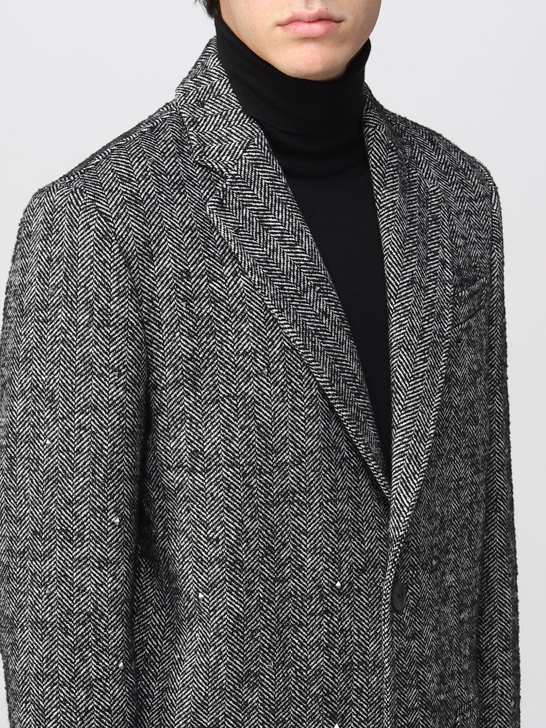 Coat Valentino: Valentino coat for men black 5