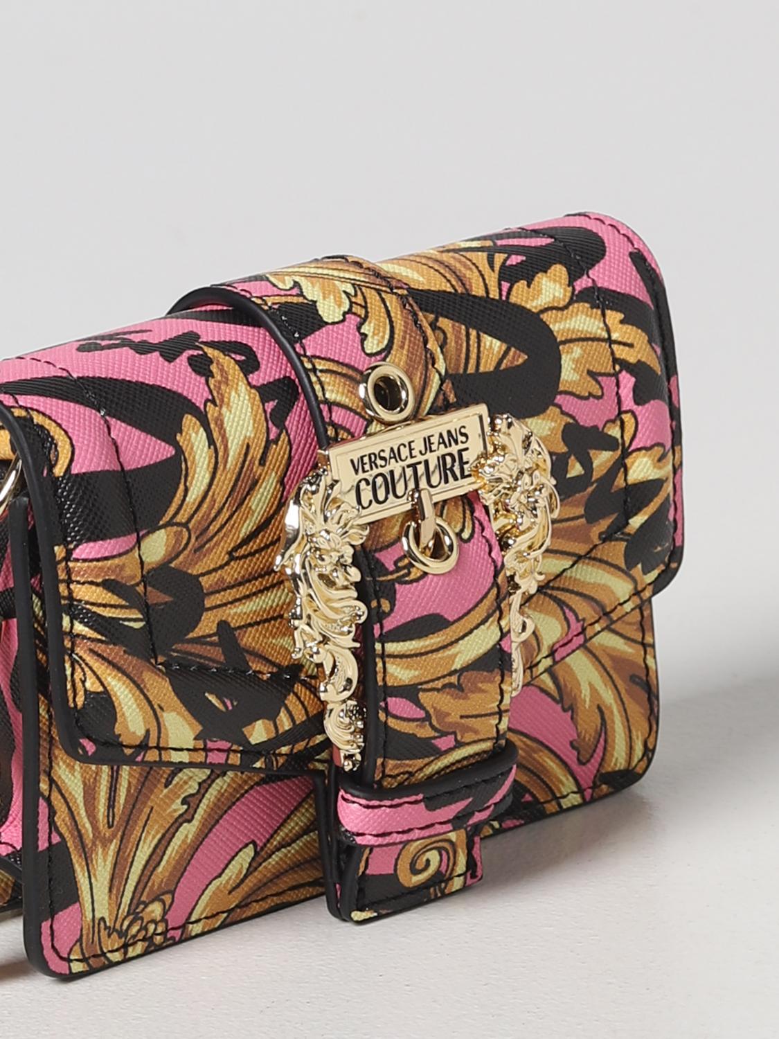 VERSACE JEANS COUTURE mini bag for woman Pink Versace Jeans