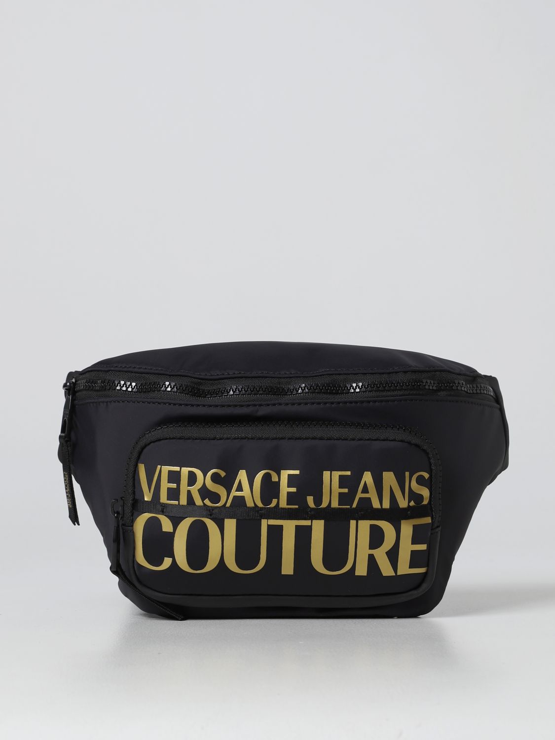 Sig til side Stige Selvforkælelse VERSACE JEANS COUTURE: belt bag for man - Black | Versace Jeans Couture belt  bag 73YA4B97ZS394 online on GIGLIO.COM