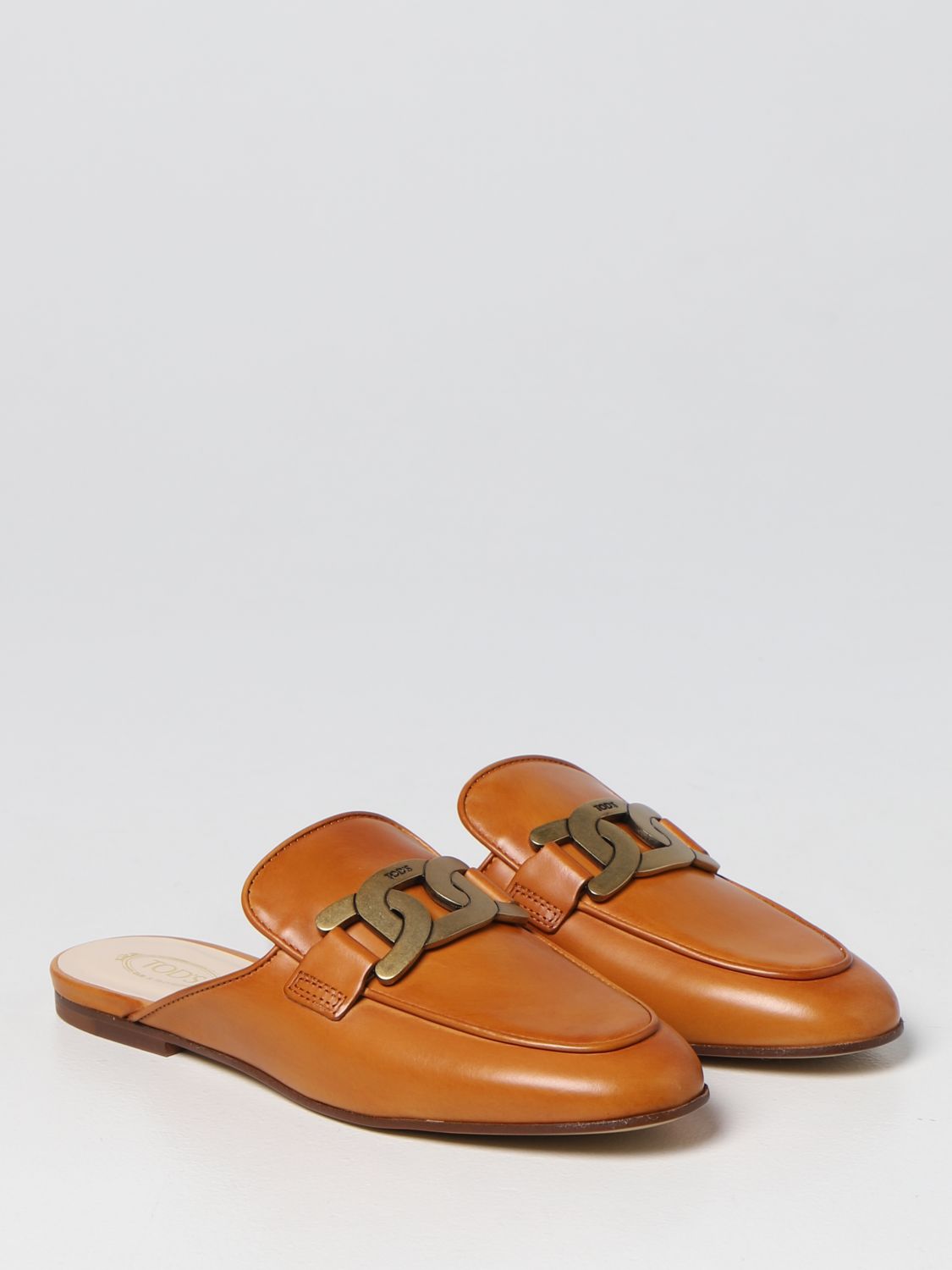Mocassini Tod's: Sabot Tod's in pelle liscia biscotto 2