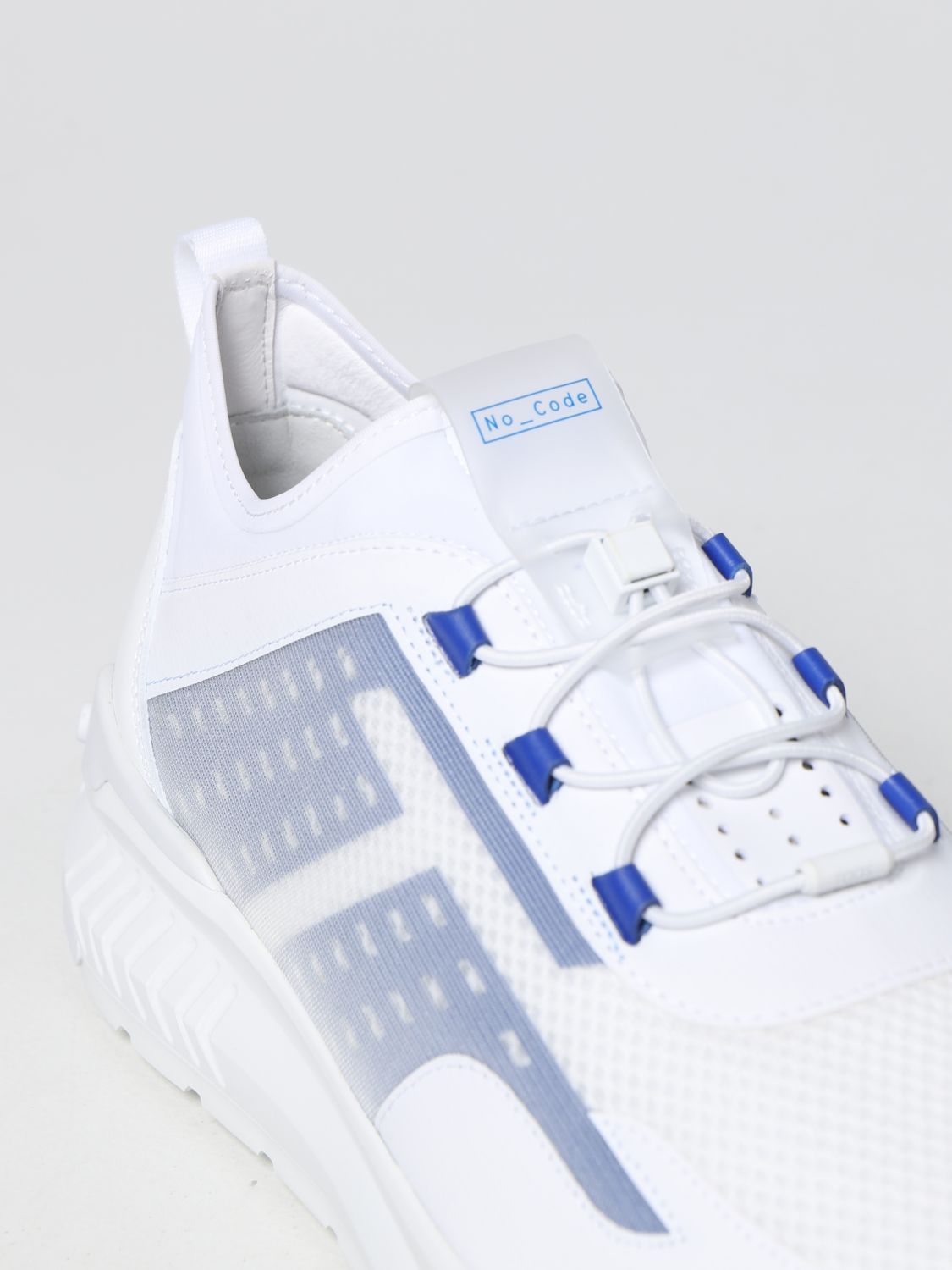 Sneakers Tod's: Sneakers No_Code J Tod's in tessuto tecnico e pelle bianco 4