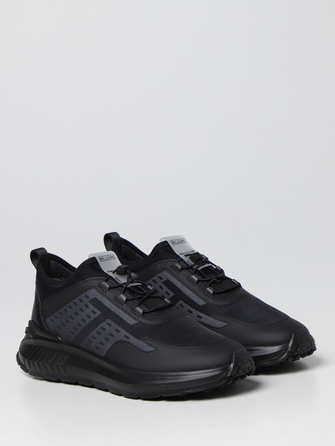 Sneakers Tod's: Sneakers No_Code J Tod's in tessuto tecnico e pelle nero 2