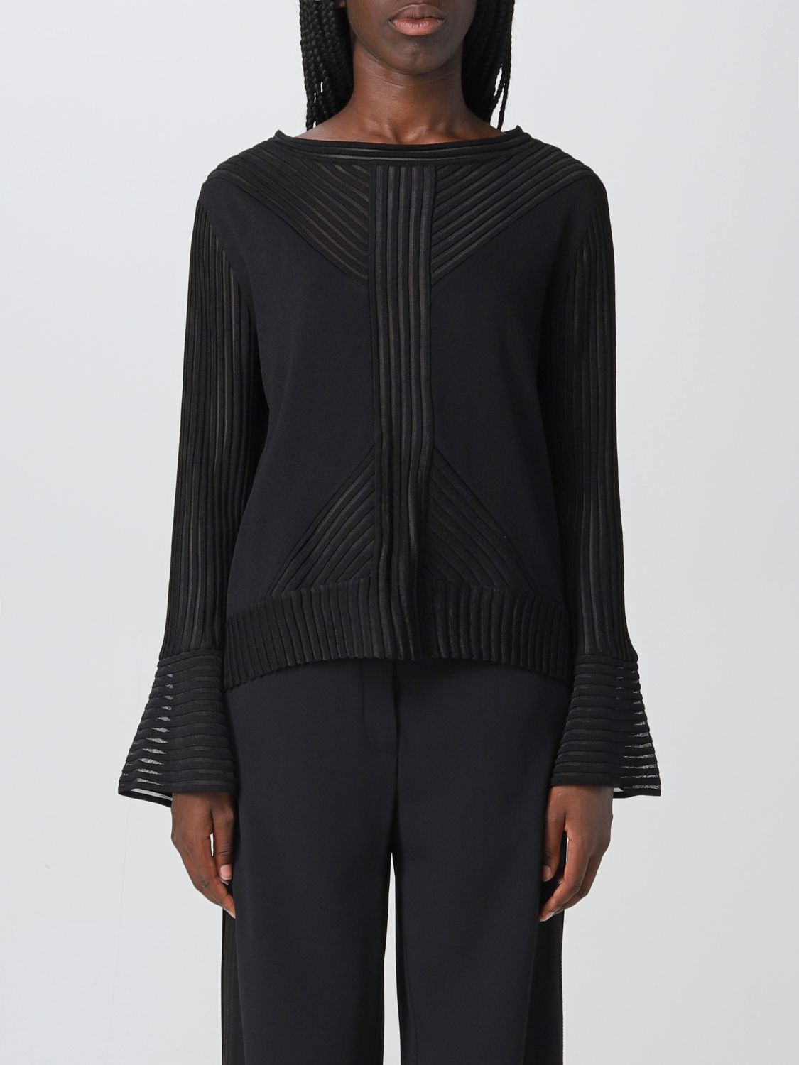 ALBERTA FERRETTI: sweater for woman - Black | Alberta Ferretti sweater ...