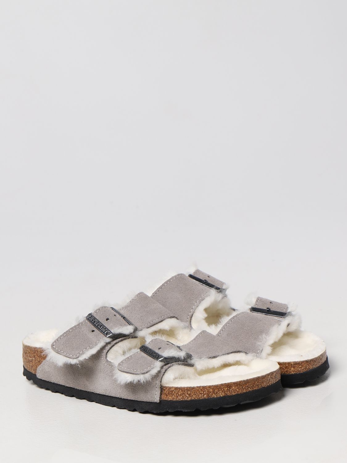 Flat sandals Birkenstock: Birkenstock flat sandals for women grey 2