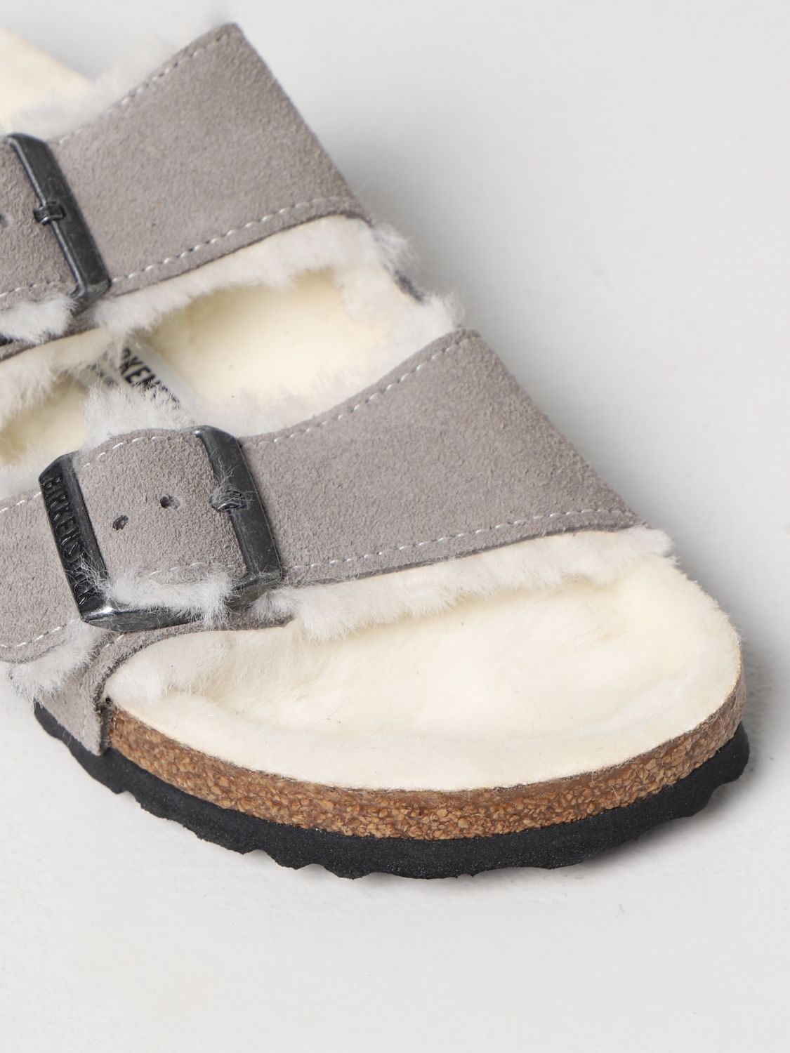 Flat sandals Birkenstock: Birkenstock flat sandals for women grey 4