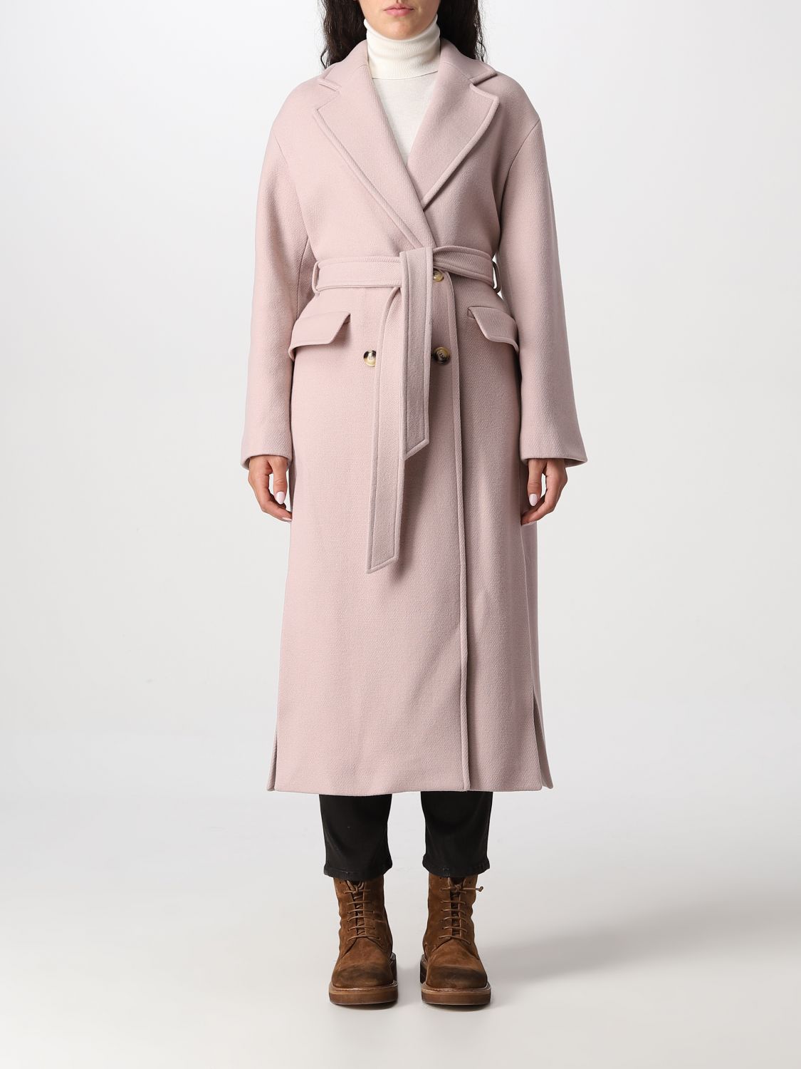 Pinko Outlet: coat for woman - Pink | Pinko coat 1G18GYY7DY online at ...