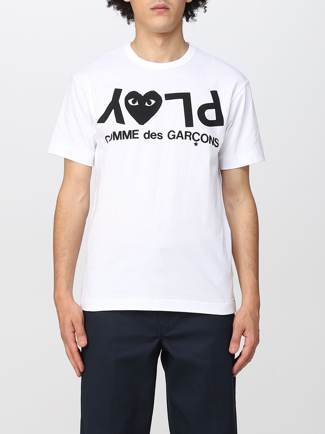 COMME DES GARCONS: t-shirt for man - White | Comme Des Garcons t-shirt ...