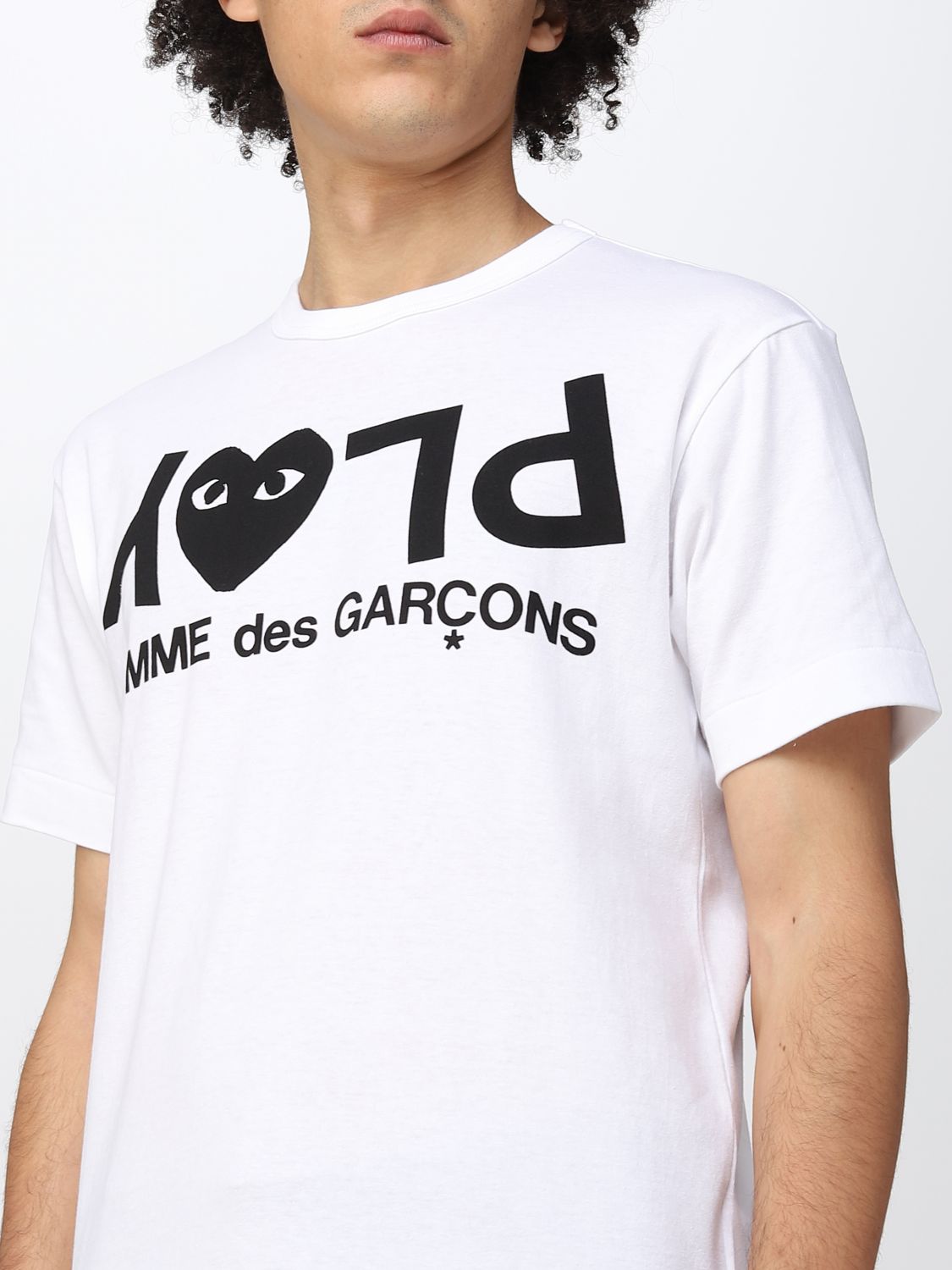 COMME DES GARCONS: t-shirt for man - White | Comme Des Garcons t-shirt ...