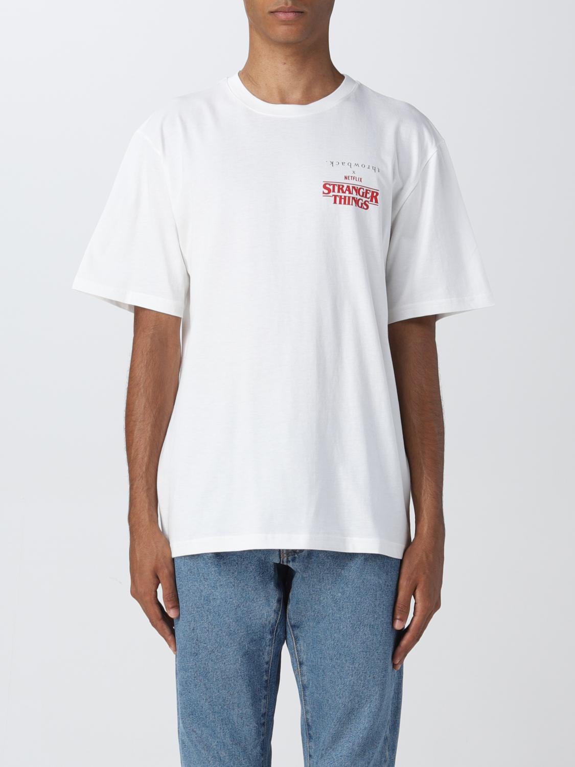 THROWBACK tshirt for man White Throwback tshirt TNTSTRANGER