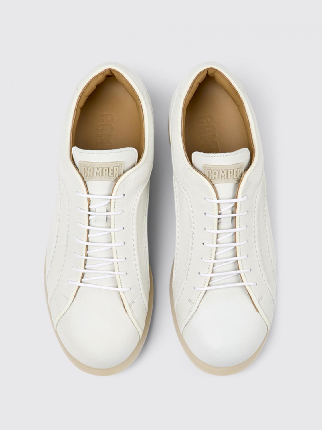 camper white shoes