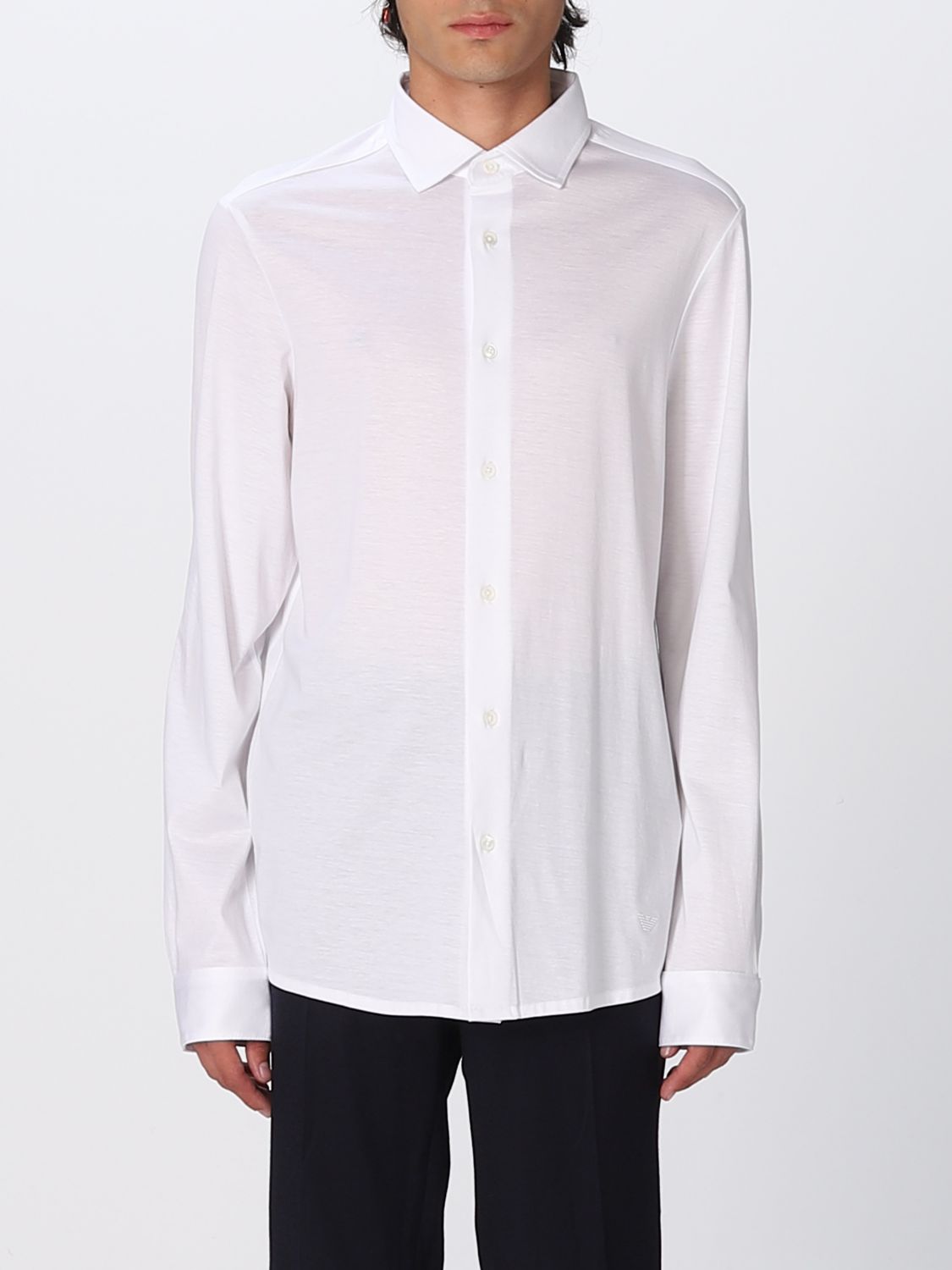 EMPORIO ARMANI: shirt for man - White | Emporio Armani shirt ...