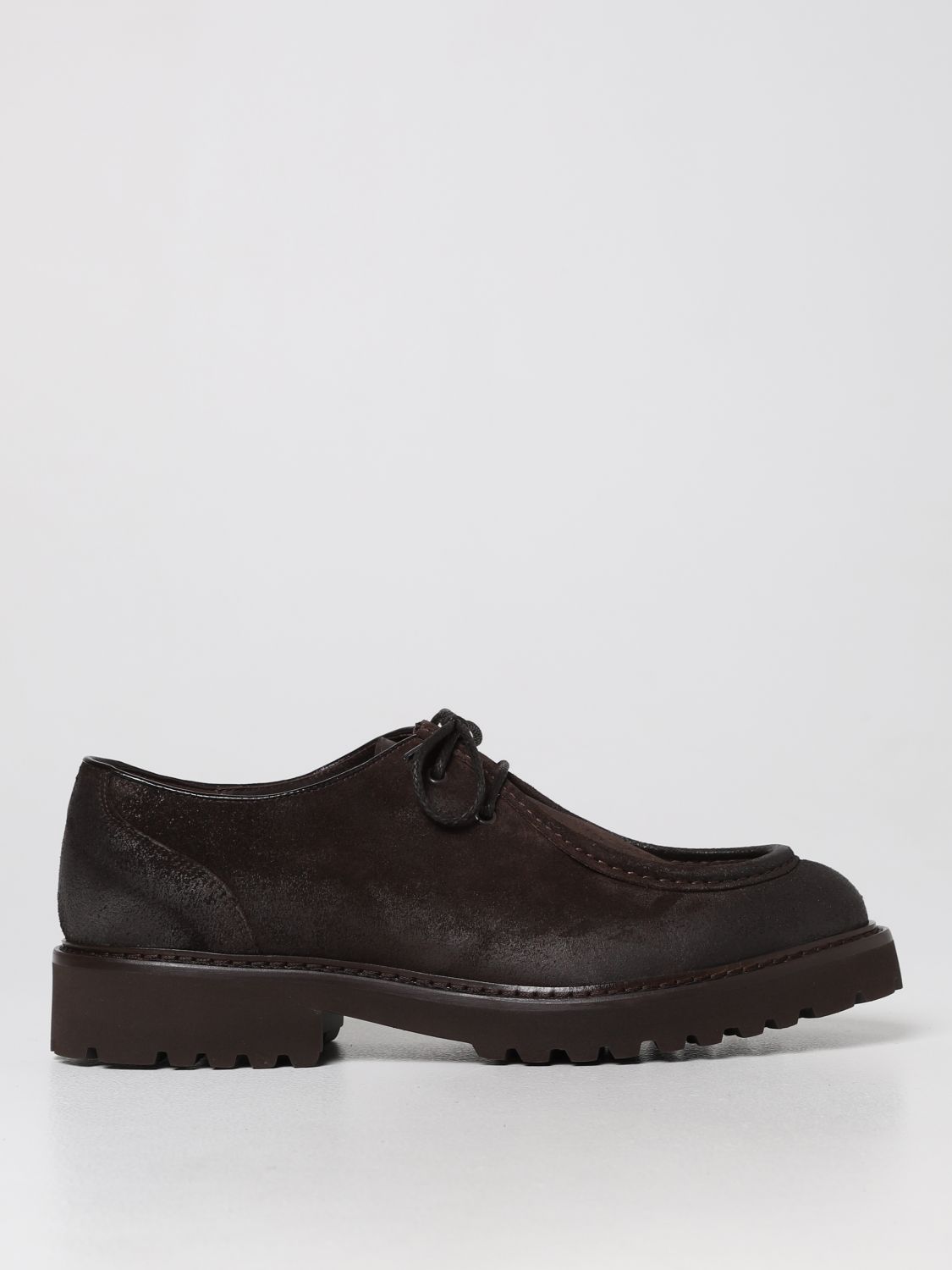 Zapatos de cordones Doucal's: Zapatos de cordones Doucal's para hombre marrón oscuro 1