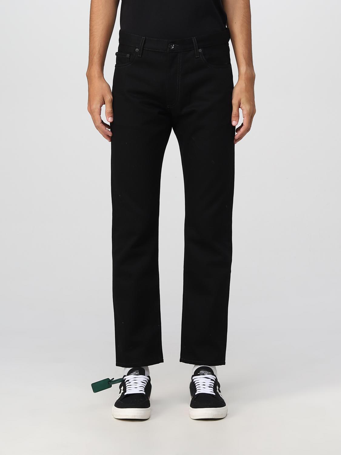 OFFWHITE pants for man Black OffWhite pants OMYA147C99DEN001