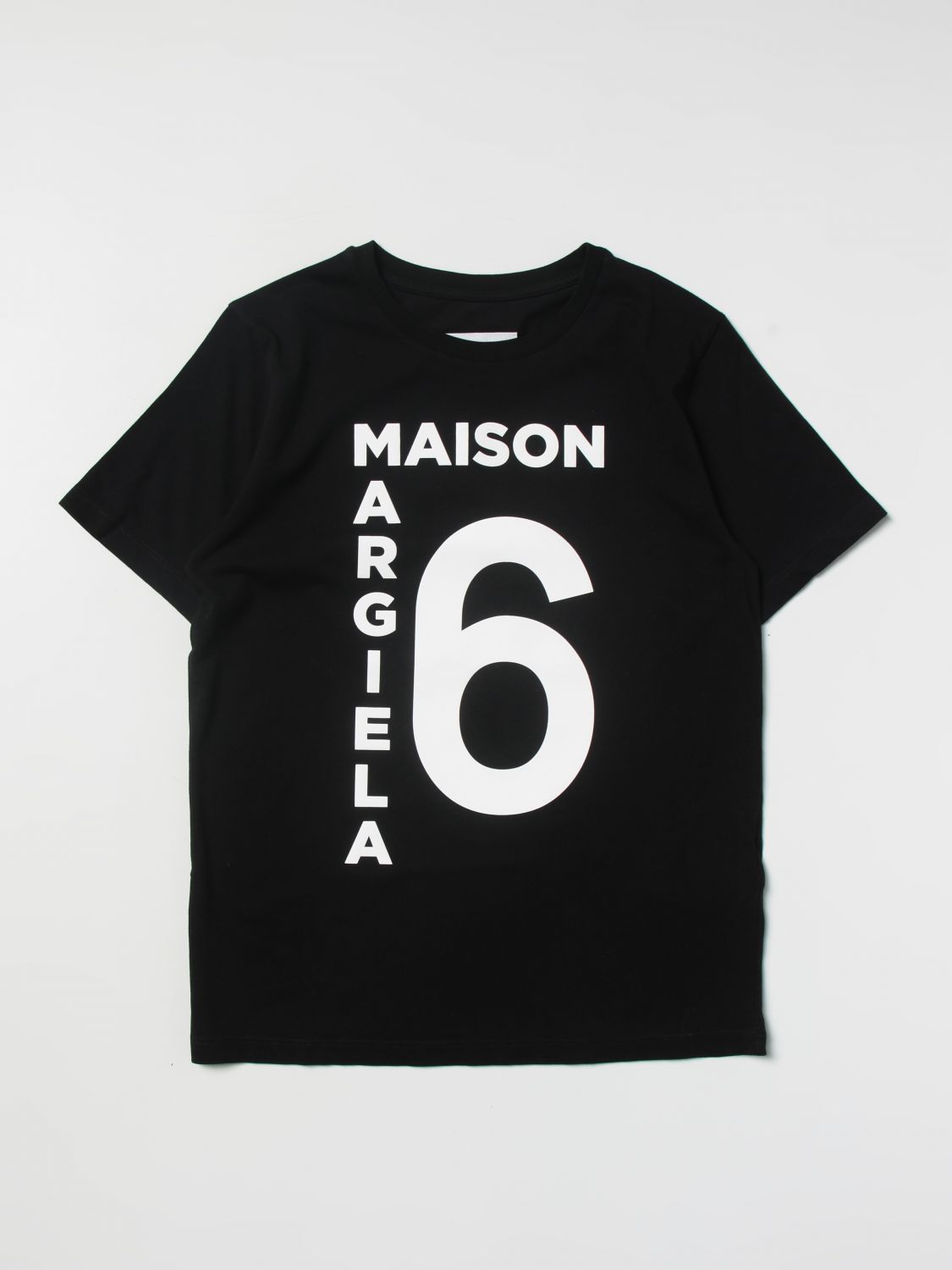 MM6 MAISON MARGIELA: t-shirt for boys - Black | Mm6 Maison Margiela t