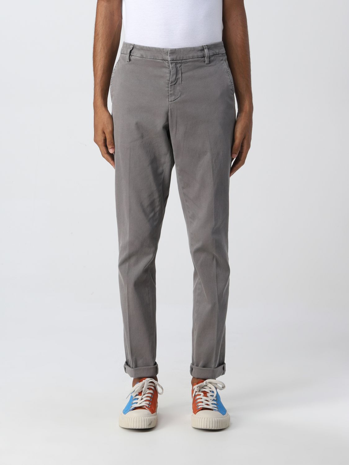 DONDUP: pants for man - Grey | Dondup pants UP235GS0065XDQ9 online on ...