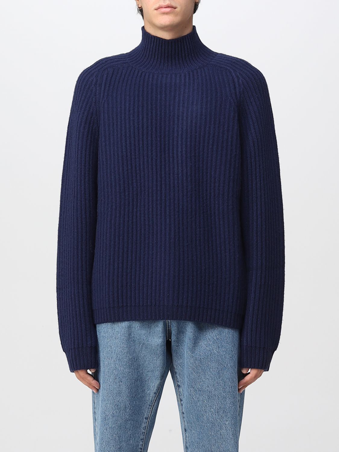 JW ANDERSON: sweater for man - Navy | Jw Anderson sweater KW0655YN0200 ...