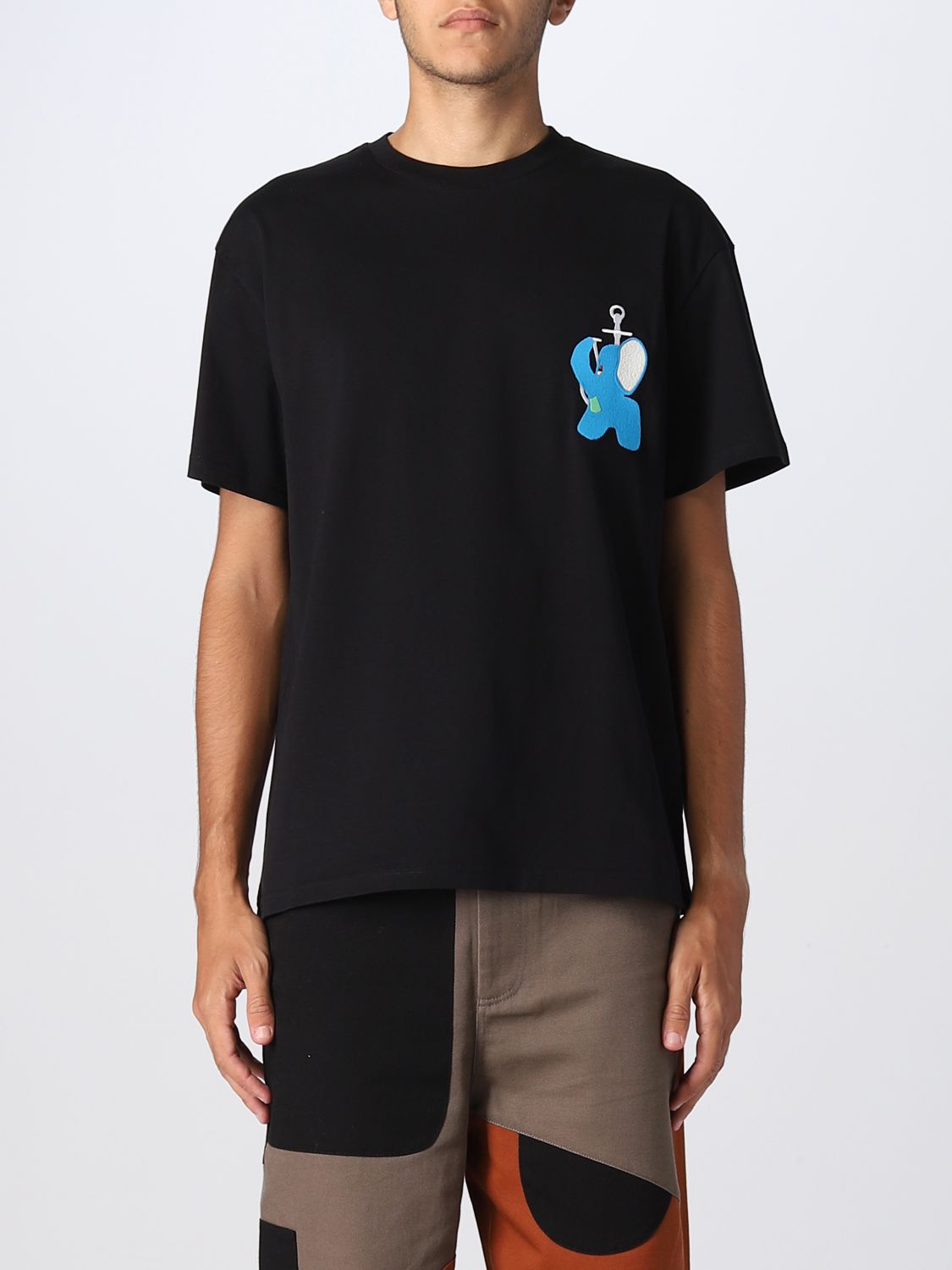 JW ANDERSON: t-shirt for man - Black | Jw Anderson t-shirt JT0092PG0772 ...