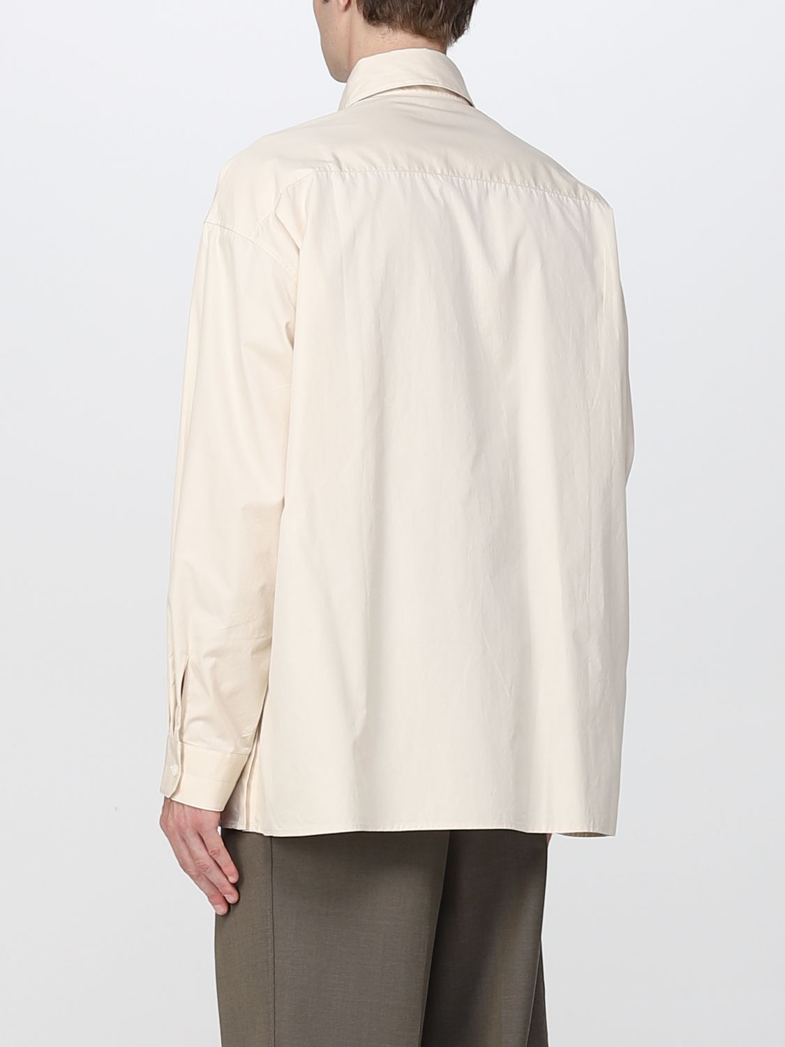 LEMAIRE: shirt for man - Yellow Cream | Lemaire shirt SH305LF839 online ...