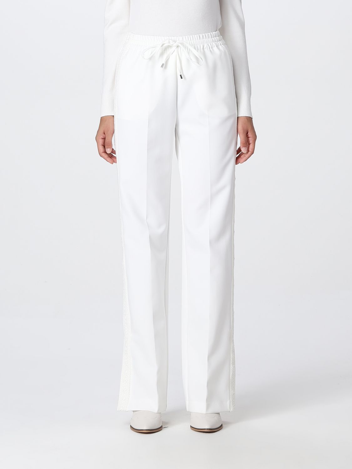ERMANNO SCERVINO: pants for woman - White | Ermanno Scervino pants ...