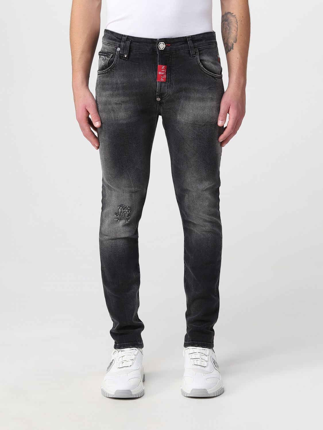 Kapel Fietstaxi Mobiliseren PHILIPP PLEIN: jeans for man - Denim | Philipp Plein jeans  FABCMDT3112PDE004N online on GIGLIO.COM