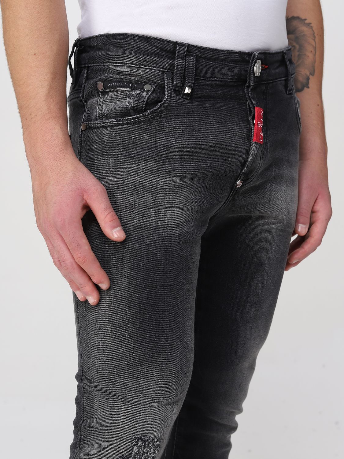 PHILIPP PLEIN: Jeans para hombre, Denim | Jeans Philipp FABCMDT3112PDE004N en línea en GIGLIO.COM
