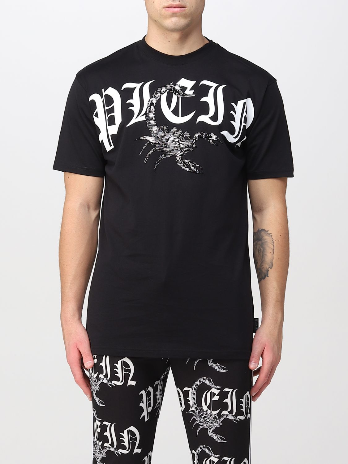 roem Rijk Tijd Philipp Plein Outlet: t-shirt for man - Black | Philipp Plein t-shirt  FABCMTK5652PJY002N online on GIGLIO.COM