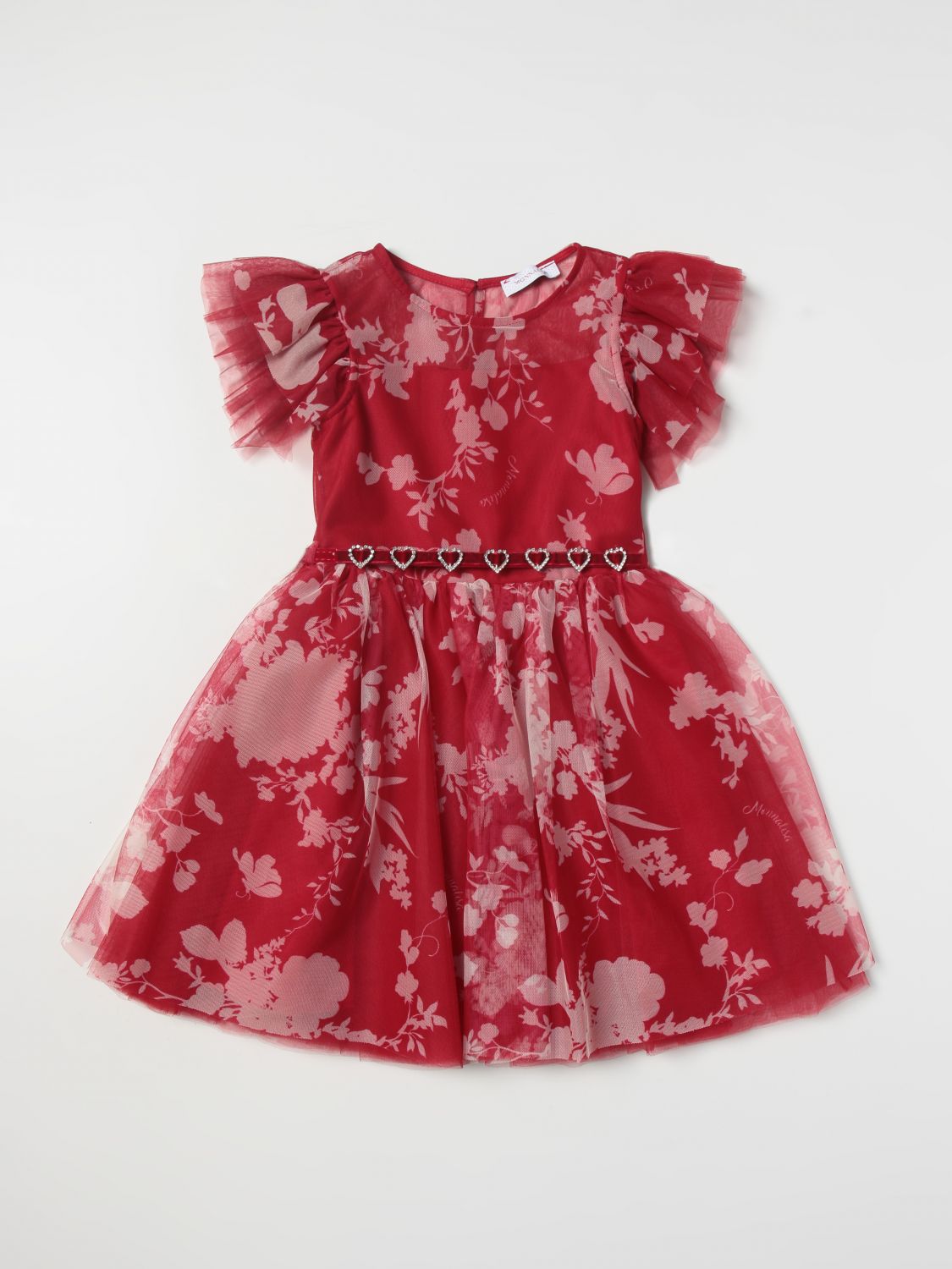 MONNALISA: dress for girls - Red | Monnalisa dress 7109060665 online on ...