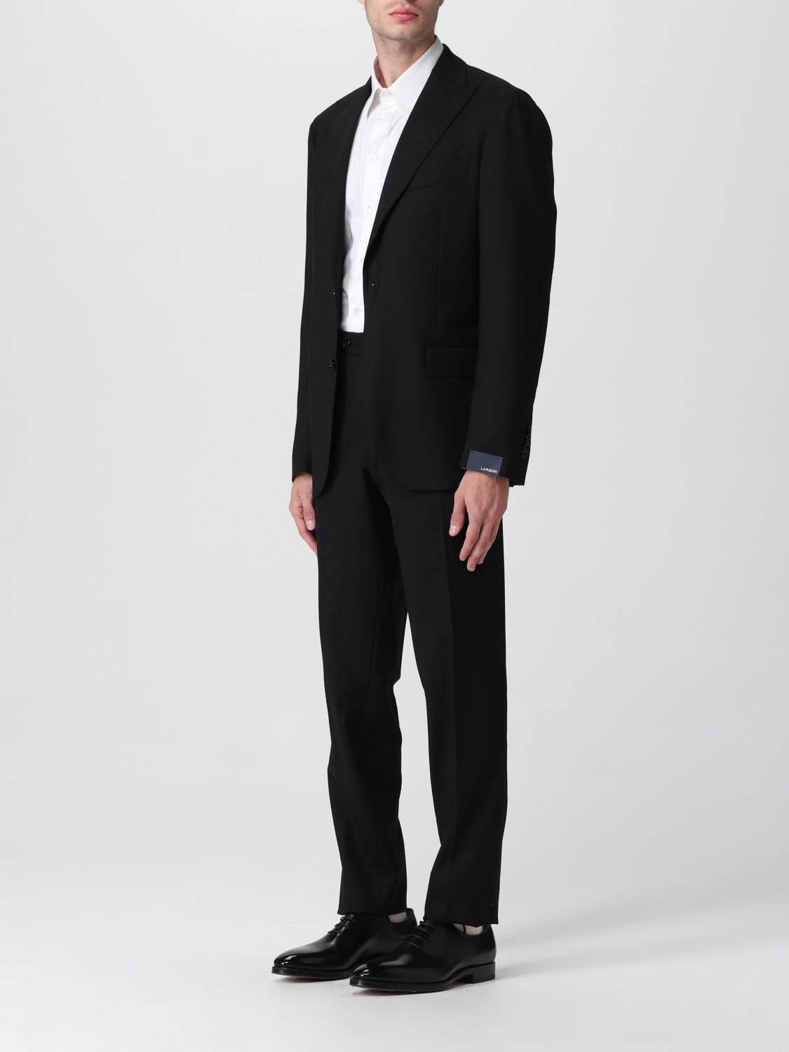 LARDINI: suit for man - Black | Lardini suit IR858AEIRS59407 online on ...