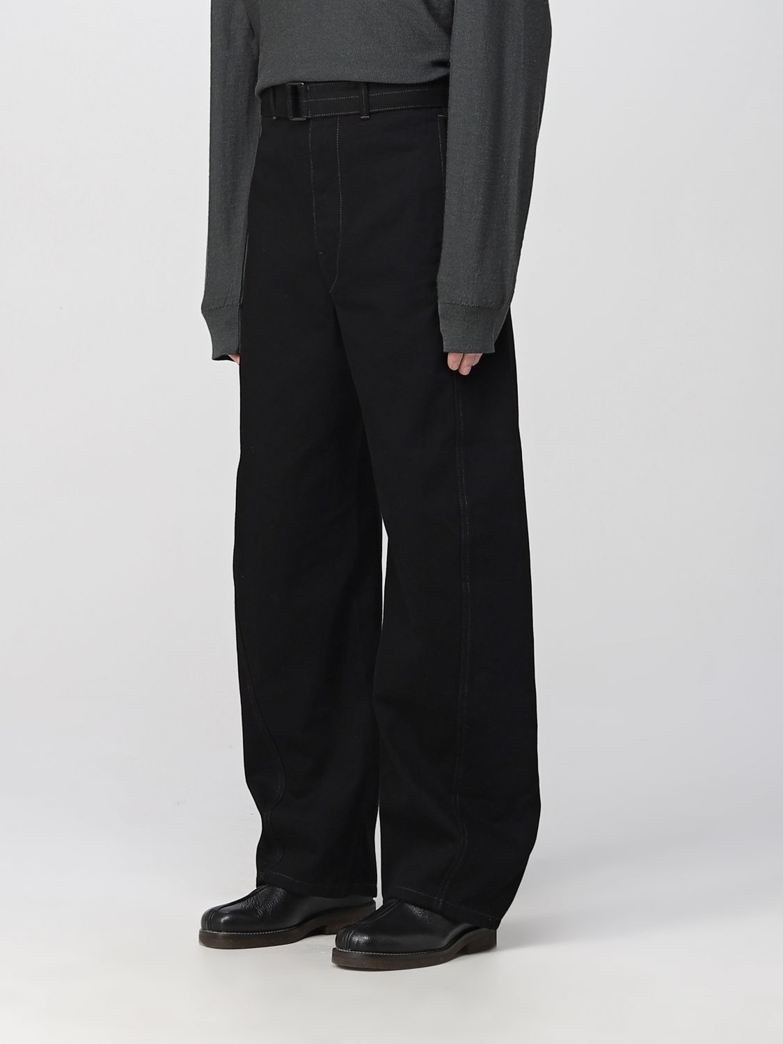 LEMAIRE: pants for man - Black | Lemaire pants PA326LD085 online on ...