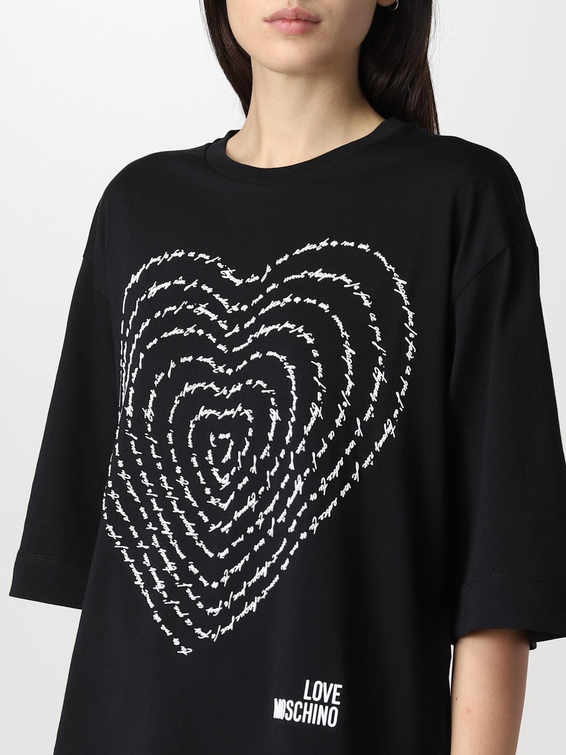 LOVE MOSCHINO tshirts for woman Black Love Moschino tshirts