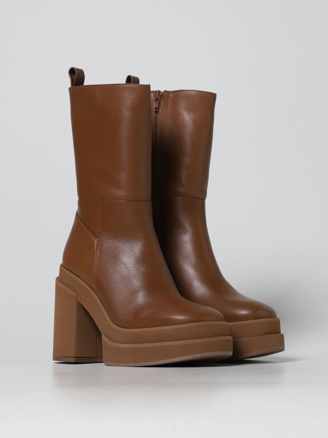 PALOMA BARCELÒ: flat booties for woman - Leather | Paloma Barcelò flat