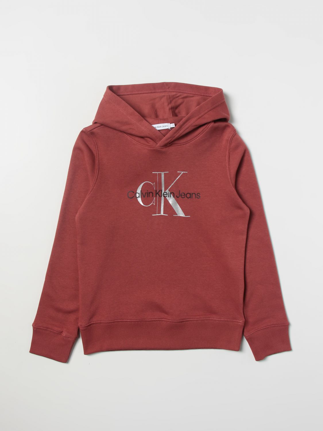 CALVIN KLEIN: sweater for girls - Red | Calvin Klein sweater IG0IG01594  online on 