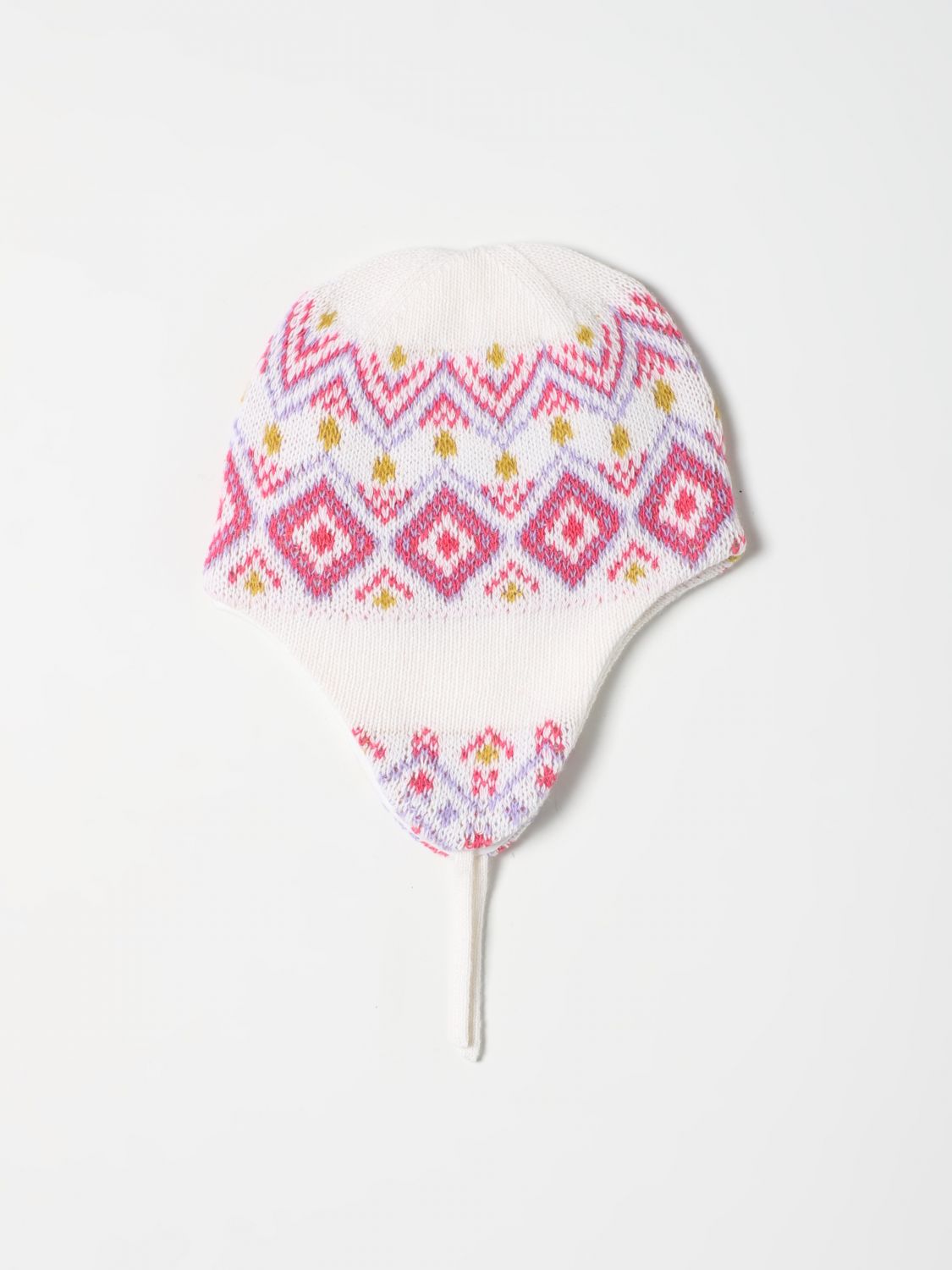 Cappello neonato Moncler: Cappello Moncler in lana tricot bianco 2