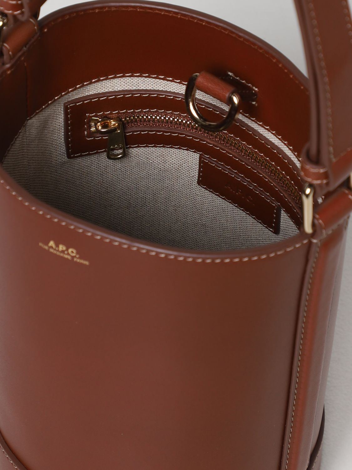Mini bag A.p.c.: A.p.c. mini bag for women leather 4
