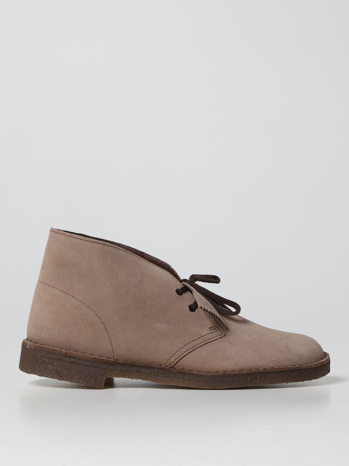 CLARKS: chukka boots for man Beige Clarks chukka boots 138769 online at 