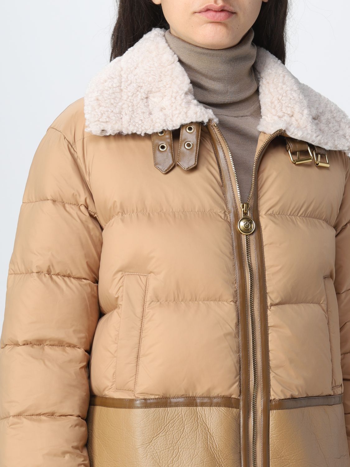 Jacket Pinko: Pinko jacket for woman camel 4