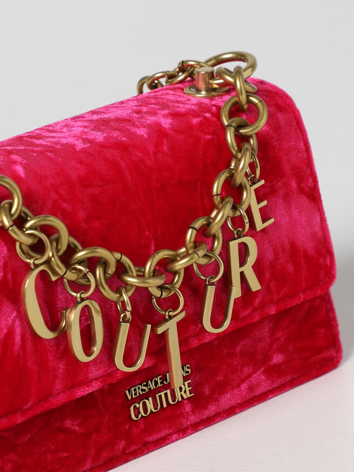 VERSACE JEANS COUTURE shoulder bag for woman Fuchsia Versace Jeans
