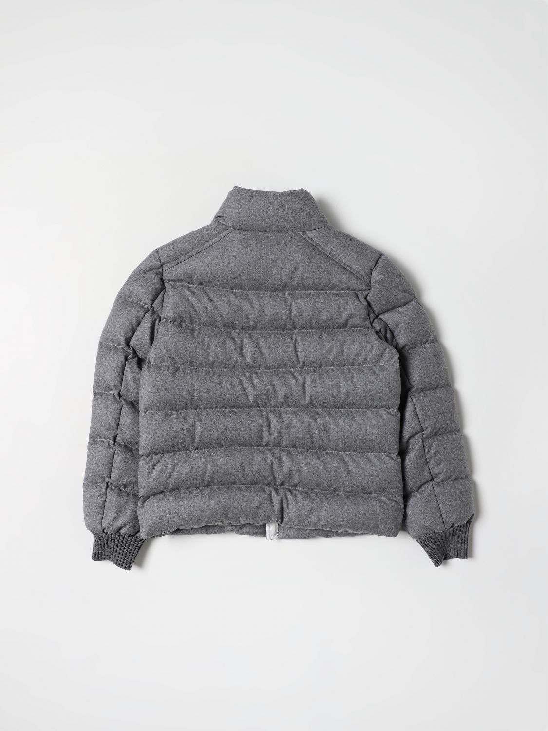 Jacket Moncler: Moncler padded down jacket with logo mouse grey 2