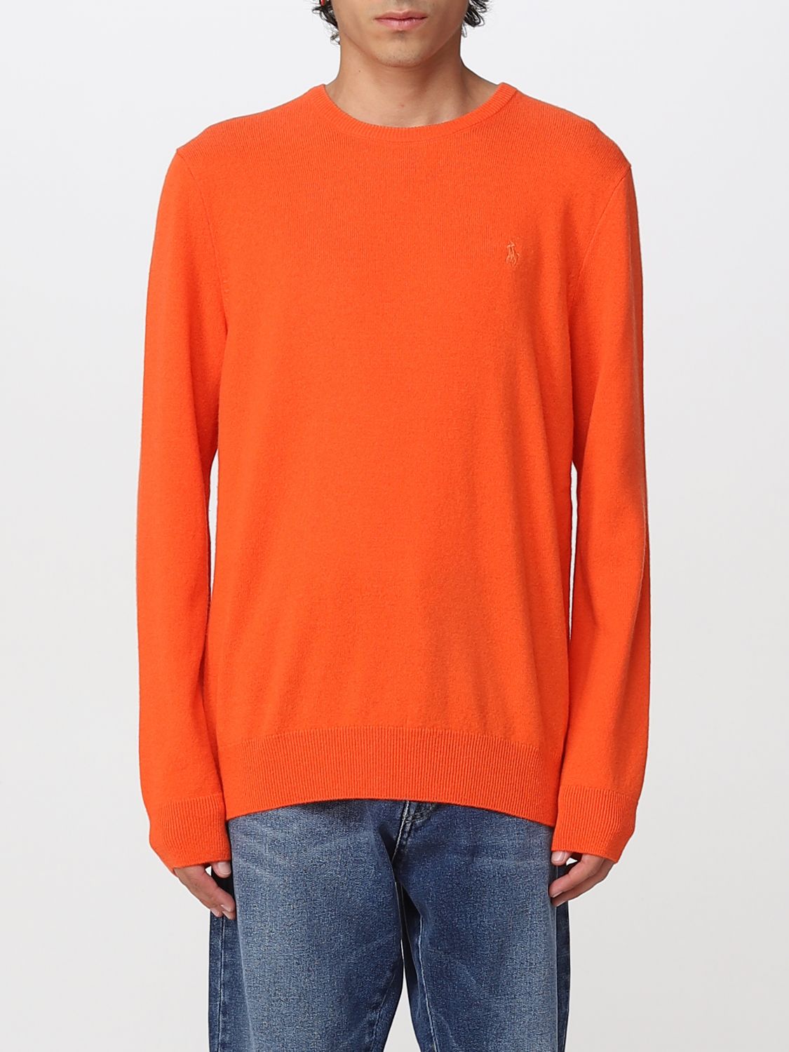 Polo Ralph Lauren Outlet: sweater for man - Orange | Polo Ralph Lauren  sweater 710876714 online on 