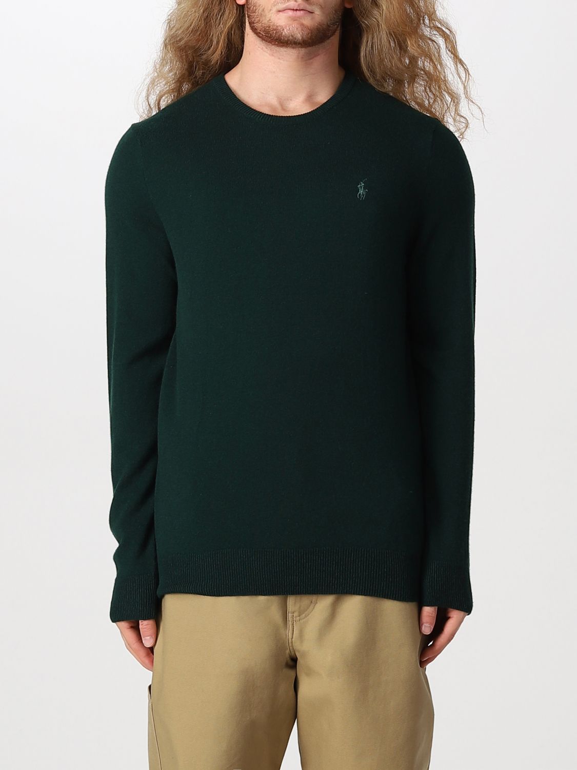 Polo Ralph Lauren Outlet: sweater for man - Green | Polo Ralph Lauren  sweater 710876714 online on 