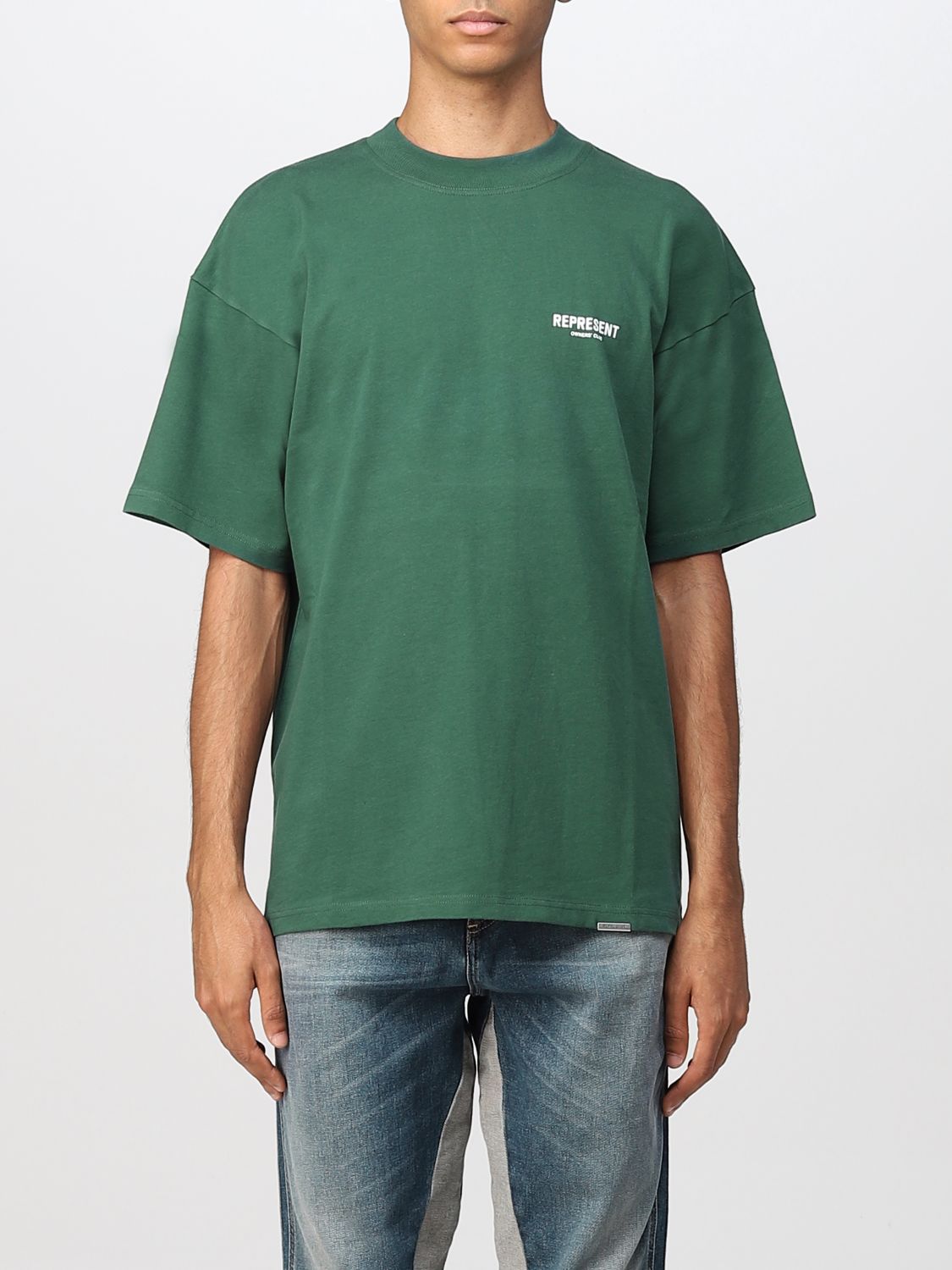 REPRESENT: t-shirt for man - Green | Represent t-shirt M05149 online on ...