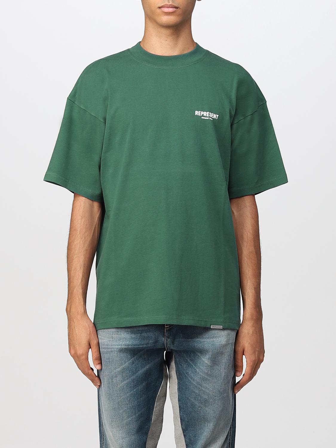 REPRESENT T shirt For Man Green Represent T shirt M05149 Online On 