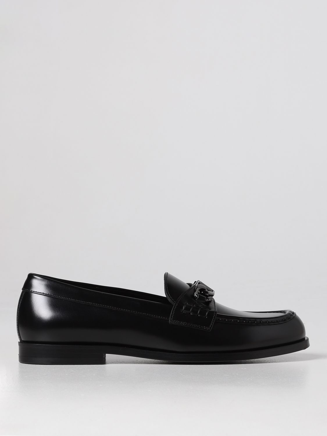 Loafers Valentino Garavani: Valentino Garavani VLogo shiny leather loafers black 1