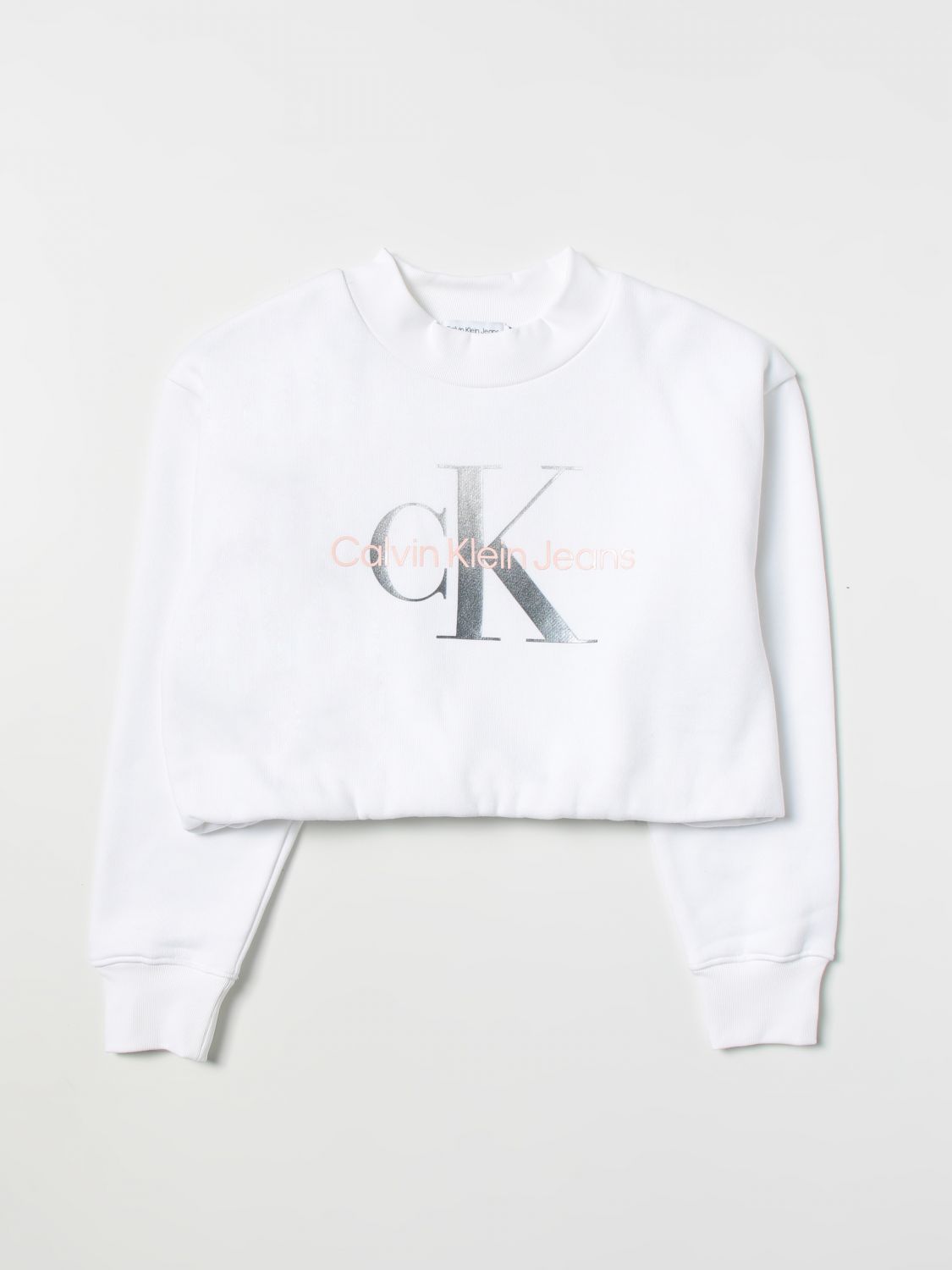 CALVIN KLEIN: sweater for girls - White | Calvin Klein sweater IG0IG01768  online on 