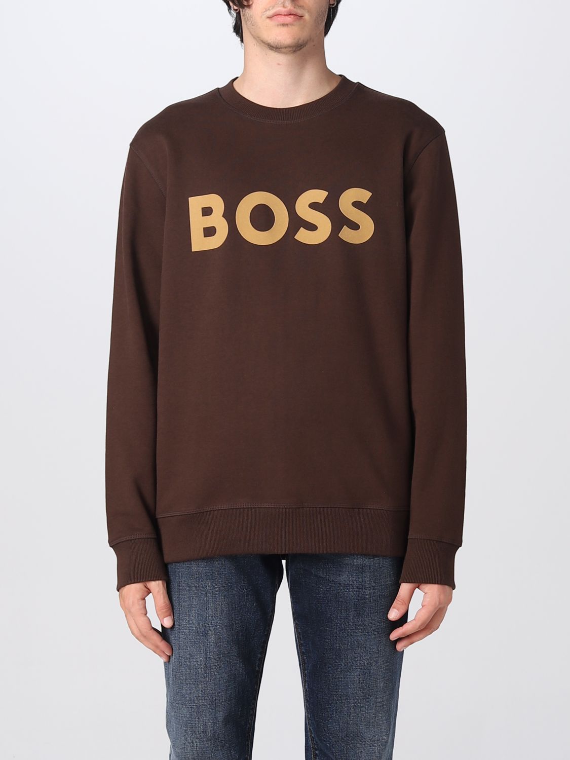 Hugo Boss Sweatshirt Boss Men Color Brown